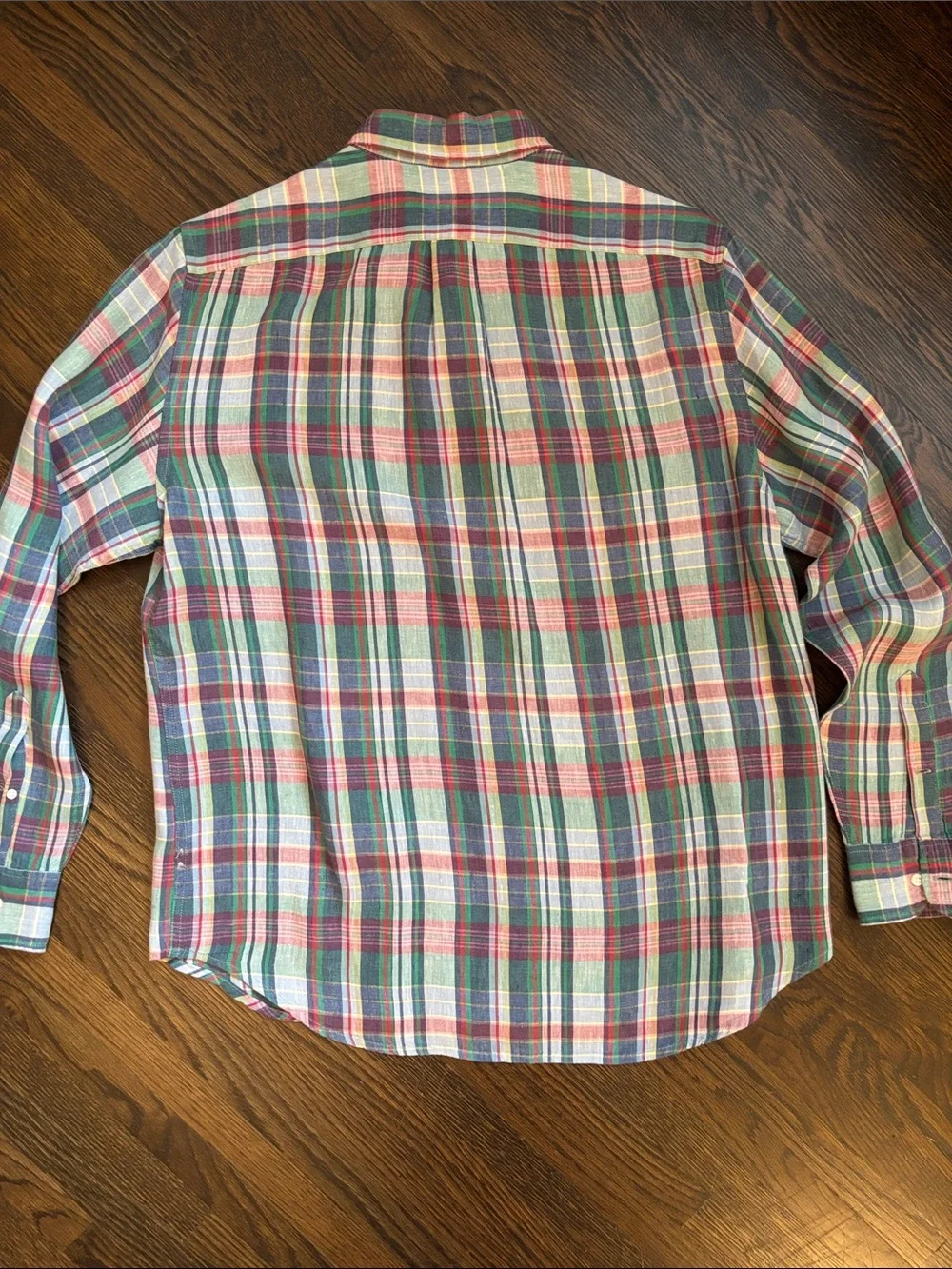 J. Crew Classic Plaid Button-Up Shirt in Irish Linen